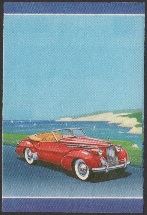 Vaitupu 2nd Series 30c 1940 Packard Darrin Automobile Stamp All Colors Stage Color Proof