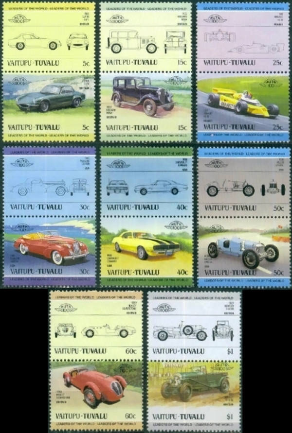 1984 Viatupu Leaders of the World, Automobiles (2nd series) Stamps