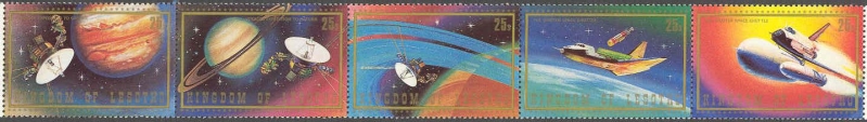 1981 Space Exploration Stamp Strip