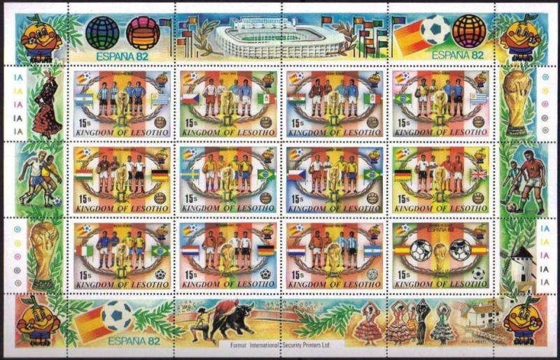 1982 World Cup Soccer Championship, Spain Stamps
