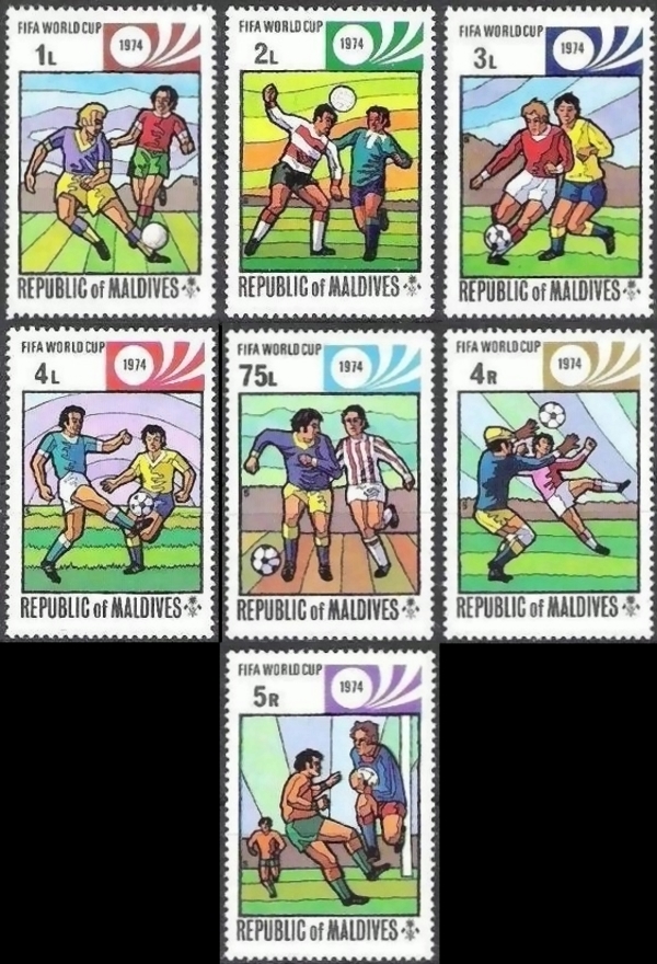 1974 World Cup Soccer Championship, West Germany Stamps