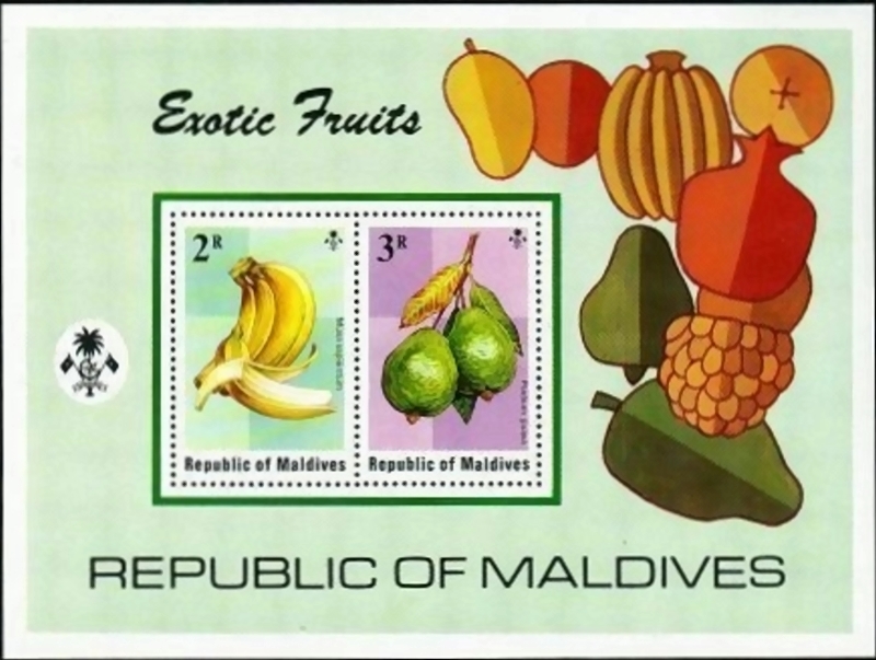 1975 Tropical Fruits Souvenir Sheet