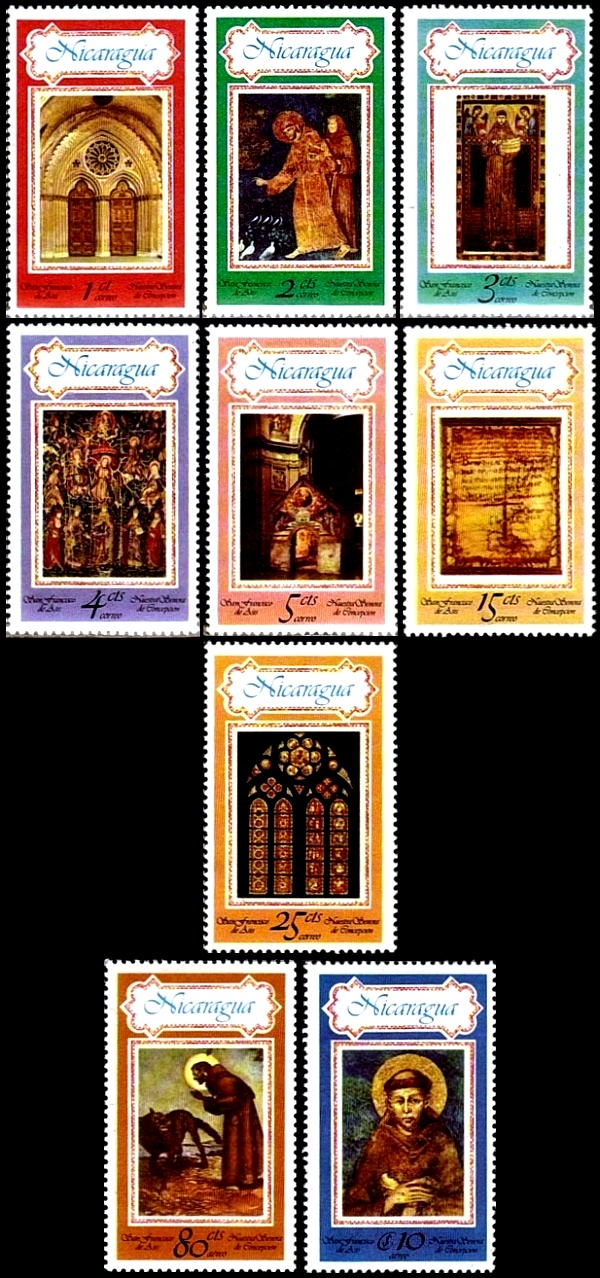 1978 750th Anniversary of the Canonization of Saint Francis of Assisi Stamps