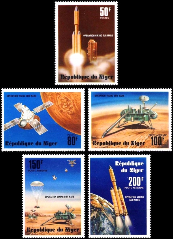 Niger 1977 Viking Mars Project Stamps