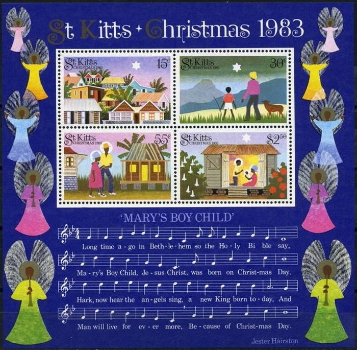 1983 Christmas Souvenir Sheet