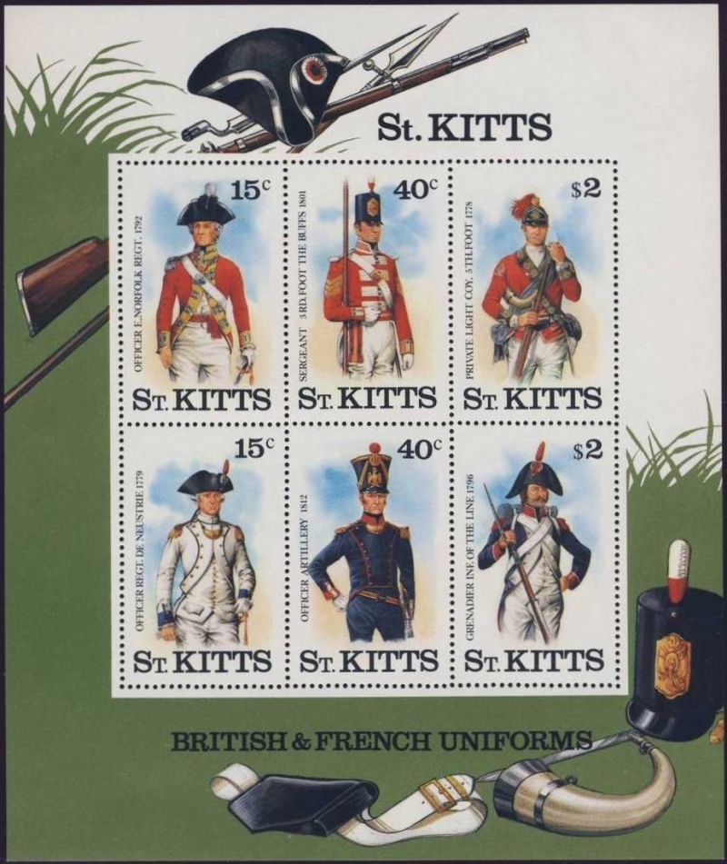 1987 Military Uniforms (3rd series) Souvenir Sheet