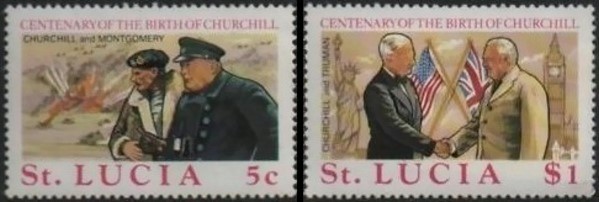 1974 Sir Winston Churchill Stamps