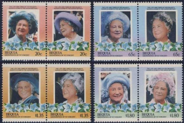 1985 Leaders of the World Life and Times of Queen Elizabeth Stamps