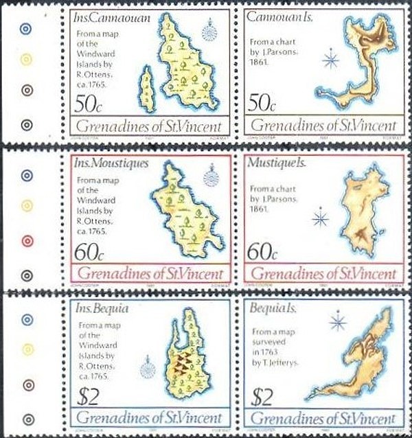 1981 Early Map Stamps