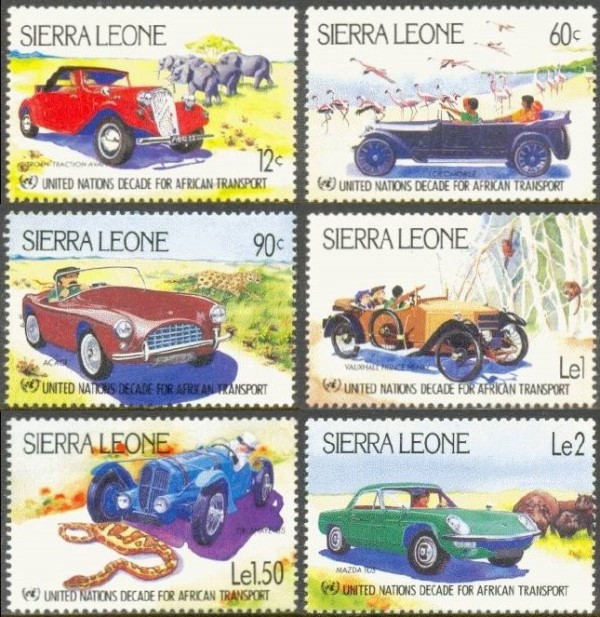 1984 U.N. Decade for African Transportation Stamps