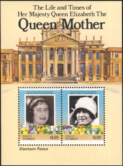 1985 Leaders of the World, Life and Times of Queen Elizabeth, The Queen Mother Souvenir Sheet