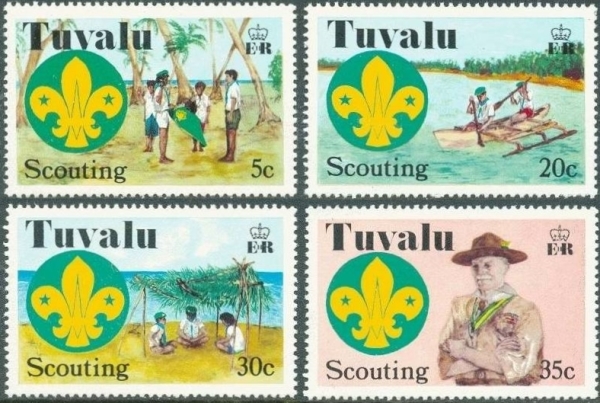 1977 50th Anniversary of Scouting in the Central Pacific Stamps