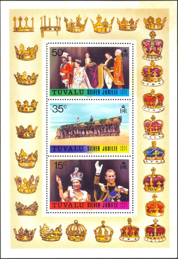 1977 25th Anniversary of the Reign of Queen Elizabeth II Souvenir Sheet