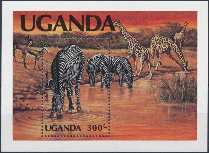 Uganda 1983 African Elephants (WWF) Souvenir Sheet