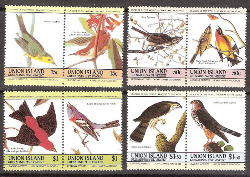 Saint Vincent Union Island 1985 Audubon Birds Unauthorized Reprints offered by beezercat56 on eBay