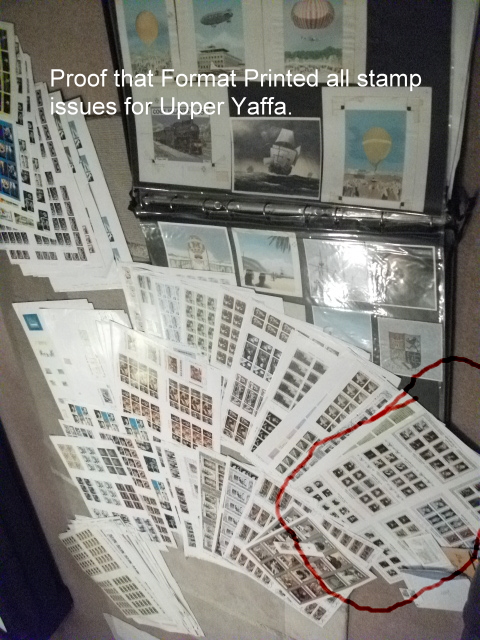Upper Yafa Uncut Press Sheet Printed by Format Printers
