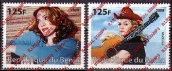 Benin 2008 Famous People Madonna Illegal Stamps Benin 2008 Famous People Madonna Illegal Stamps