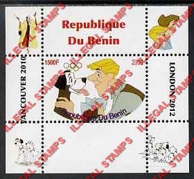 Benin 2009 Dalmations Illegal Stamp Deluxe Souvenir Sheet of 1 Benin 2009 Dalmations Illegal Stamp Deluxe Souvenir Sheet of 1