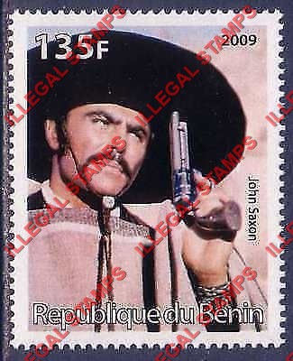 Benin 2009 Famous People John Saxon Counterfeit Illegal Stamp Benin 2009 Famous People John Saxon Counterfeit Illegal Stamp