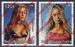 Benin 2009 Famous People Kristanna Loken Counterfeit Illegal Stamps Benin 2009 Famous People Kristanna Loken Counterfeit Illegal Stamps