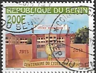 Benin 2013 Centenary of the Lycee Behanzin, Porto-Novo 200F Benin 2013 Centenary of the Lycee Behanzin, Porto-Novo 200F