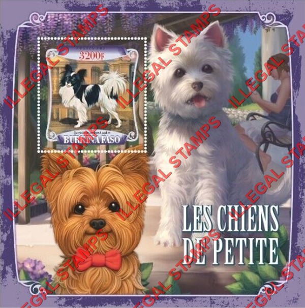 Burkina Faso 2021 Dogs Small Dogs Illegal Stamp Souvenir Sheet of 1 Burkina Faso 2021 Dogs Small Dogs Illegal Stamp Souvenir Sheet of 1