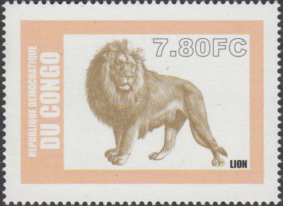 Congo Democratic Republic 2000 Lion Scott Number 1511 Congo Democratic Republic 2000 Lion Scott Number 1511