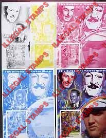 Congo Democratic Republic 2001 Alice in Wonderland with Elvis Presley and Walt Disney Illegal Stamp Souvenir Sheets of 1 Fake Color Proof Set Congo Democratic Republic 2001 Alice in Wonderland with Elvis Presley and Walt Disney Illegal Stamp Souvenir Sheets of 1 Fake Color Proof Set