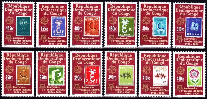 Congo Democratic Republic 2005 UNLISTED in Scott Catalog EUROPA Stamps Congo Democratic Republic 2005 UNLISTED in Scott Catalog EUROPA Stamps