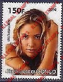 Congo Republic 2010 Kristanna Loken Illegal Stamp Congo Republic 2010 Kristanna Loken Illegal Stamp