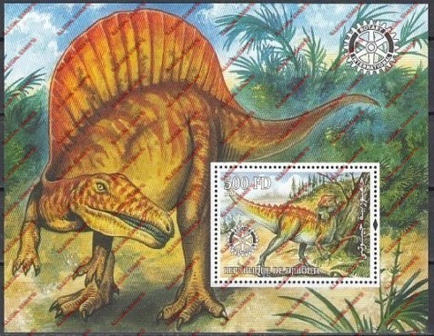 Djibouti 2004 Dinosaurs Illegal Stamp Souvenir Sheet of 1 Djibouti 2004 Dinosaurs Illegal Stamp Souvenir Sheet of 1