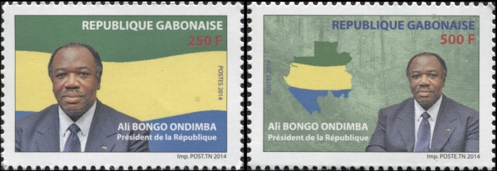 Gabon 2014 Ali Bongo Ondimba, President of the Republic Stamp Set Gabon 2014 Ali Bongo Ondimba, President of the Republic Stamp Set