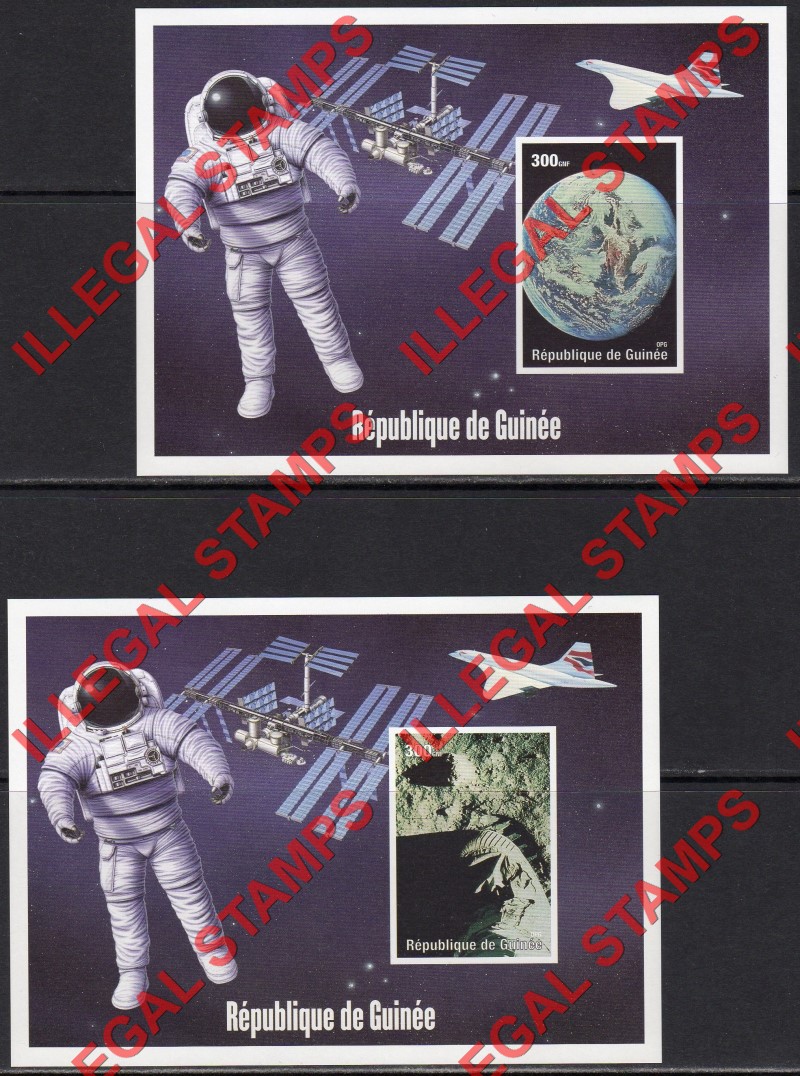 Guinea Republic 2000 Space Exploration Concorde Illegal Stamp Souvenir Sheets of 1 (Part 3) Guinea Republic 2000 Space Exploration Concorde Illegal Stamp Souvenir Sheets of 1 (Part 3)