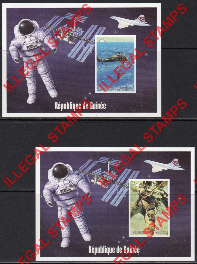 Guinea Republic 2000 Space Exploration Concorde Illegal Stamp Souvenir Sheets of 1 (Part 4) Guinea Republic 2000 Space Exploration Concorde Illegal Stamp Souvenir Sheets of 1 (Part 4)