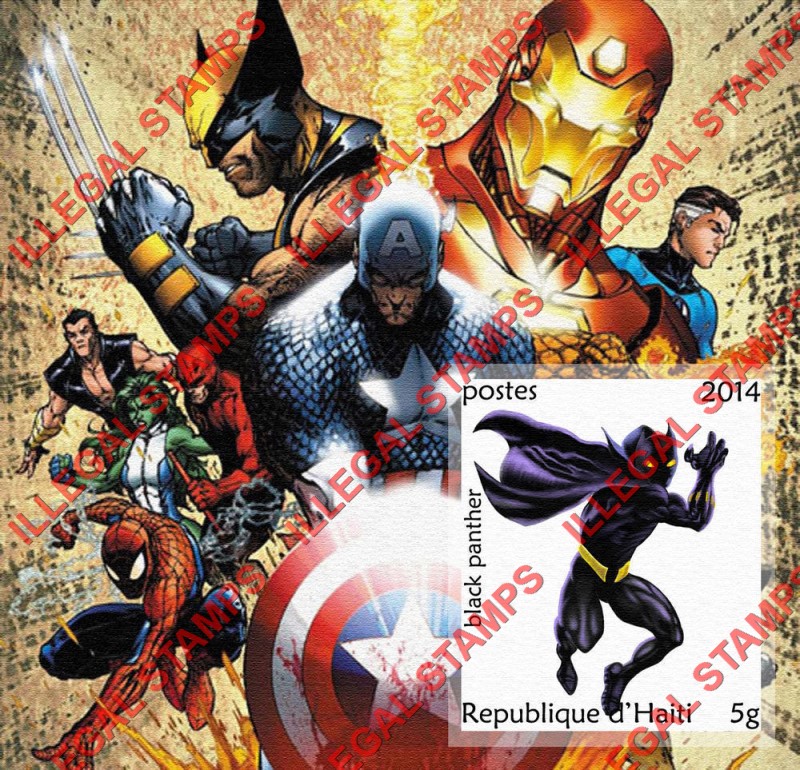 Haiti 2014 Comic Book Superheroes Illegal Stamp Souvenir Sheets of 1 (Part 1) Haiti 2014 Comic Book Superheroes Illegal Stamp Souvenir Sheets of 1 (Part 1)