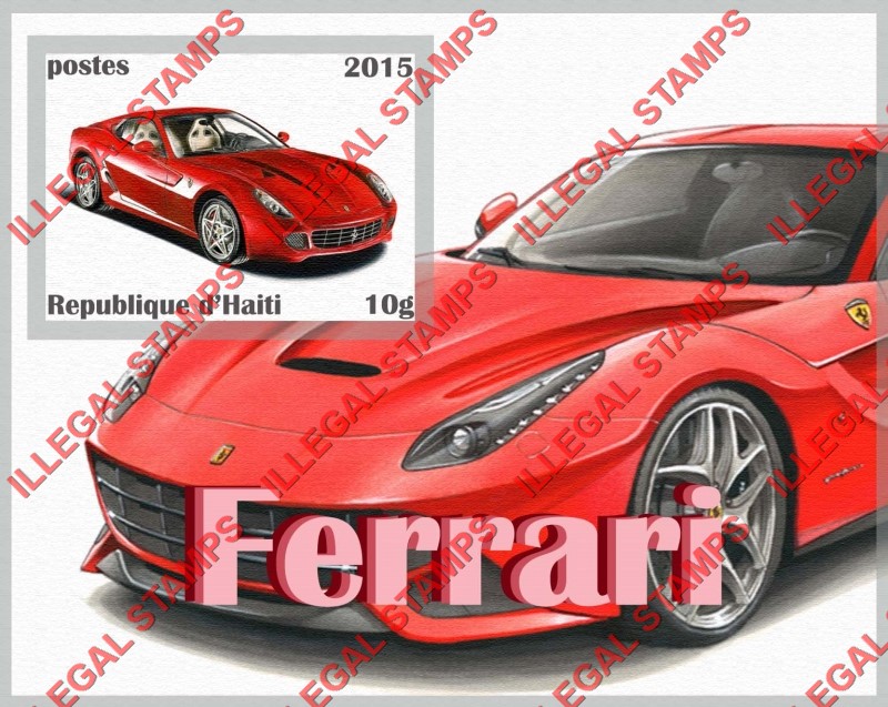 Haiti 2015 Ferrari Illegal Stamp Souvenir Sheets of 1 (Part 1) Haiti 2015 Ferrari Illegal Stamp Souvenir Sheets of 1 (Part 1)