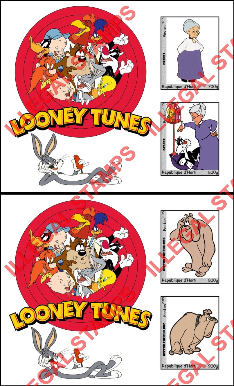 Haiti 2015 Warner Brothers Looney Tunes Single Comic Characters Illegal Stamp Souvenir Sheets of 2 (Part 6) Haiti 2015 Warner Brothers Looney Tunes Single Comic Characters Illegal Stamp Souvenir Sheets of 2 (Part 6)
