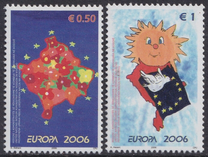 Kosovo 2006 EUROPA Integration Genuine Stamp Set Kosovo 2006 EUROPA Integration Genuine Stamp Set