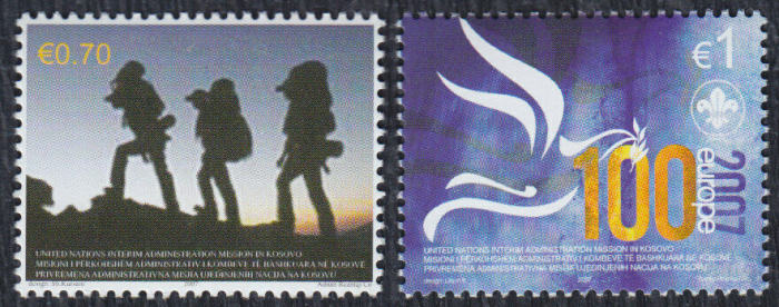 Kosovo 2006 EUROPA 100th Anniversary of the Boy Scouts Genuine Stamp Set Kosovo 2006 EUROPA 100th Anniversary of the Boy Scouts Genuine Stamp Set