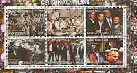 Kyrgyzstan 2000 Cinema Criminal Files Illegal Stamp Sheetlet of Six Kyrgyzstan 2000 Cinema Criminal Files Illegal Stamp Sheetlet of Six