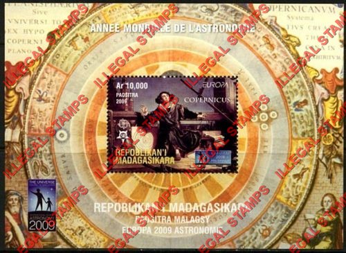 Madagascar 2009 Europa Illegal Stamp Souvenir Sheet of One