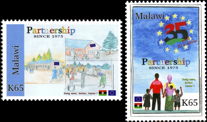 Malawi 2011 35th anniversary of European Union aid projects in Malawi Scott 758-759 Malawi 2011 35th anniversary of European Union aid projects in Malawi Scott 758-759