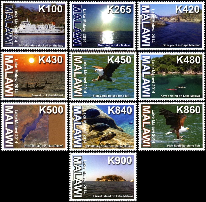 Malawi 2014 Lake Malawi Scott 785-794 Malawi 2014 Lake Malawi Scott 785-794