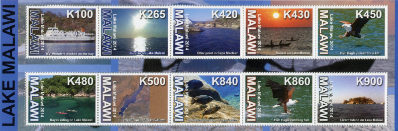 Malawi 2014 Lake Malawi Souvenir Sheet Scott 794a Malawi 2014 Lake Malawi Souvenir Sheet Scott 794a