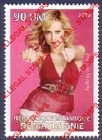 MAURITANIA 2010 Brittany Murphy Counterfeit Illegal Stamp (Stamp 1) MAURITANIA 2010 Brittany Murphy Counterfeit Illegal Stamp (Stamp 1)