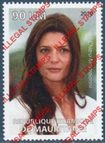 MAURITANIA 2010 Chiara Mastroianni Counterfeit Illegal Stamp (Stamp 2) MAURITANIA 2010 Chiara Mastroianni Counterfeit Illegal Stamp (Stamp 2)