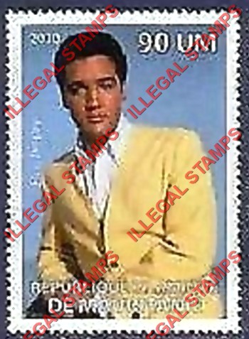 MAURITANIA 2010 Elvis Presley Counterfeit Illegal Stamp (Stamp 1) MAURITANIA 2010 Elvis Presley Counterfeit Illegal Stamp (Stamp 1)