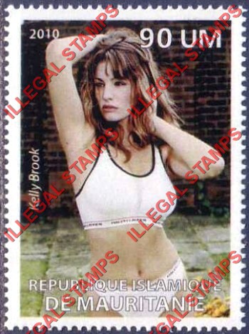 MAURITANIA 2010 Kelly Brook Counterfeit Illegal Stamp MAURITANIA 2010 Kelly Brook Counterfeit Illegal Stamp