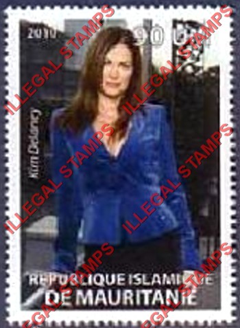 MAURITANIA 2010 Kim Delaney Counterfeit Illegal Stamp (Stamp 1) MAURITANIA 2010 Kim Delaney Counterfeit Illegal Stamp (Stamp 1)