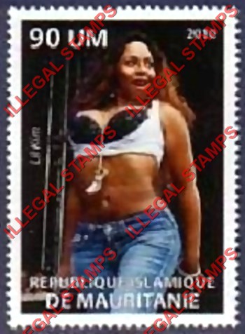 MAURITANIA 2010 Lil Kim Counterfeit Illegal Stamp (Stamp 3) MAURITANIA 2010 Lil Kim Counterfeit Illegal Stamp (Stamp 3)
